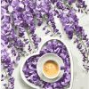 Purple Flower Coffee Art Paint By Numbers