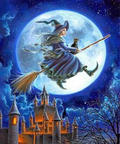 Halloween Witch Art Paint By Numbers