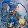 Halloween Witch Cat Paint By Numbers