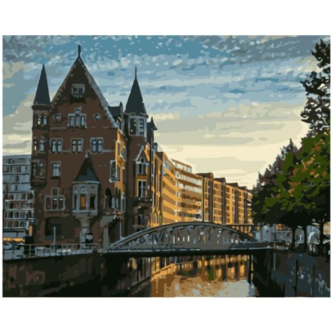 Hamburg Scenic River Cities Paint By Numbers