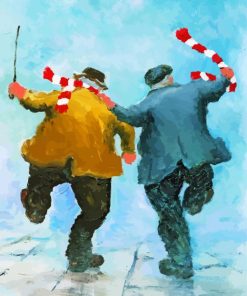 Joyful Elderly Men Paint By Numbers