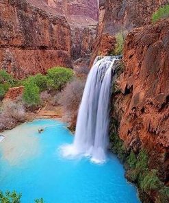 Havasu Falls Nature Scene Paint By Numbers