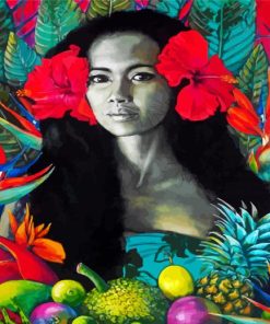 Hawaiian Woman Paint By Numbers
