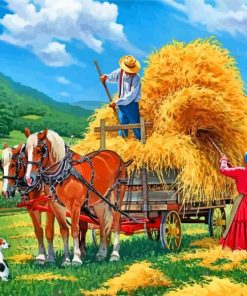 Countryside Hay Farm Paint By Numbers