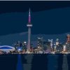 Canadian Urban Skyline Paint By Numbers