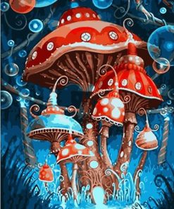 Magic Mushroom Animation Art Paint By Numbers