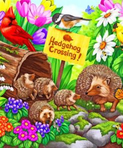 Hedgehog Crossing Nature Paint By Numbers