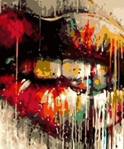 Colorful Lips Artwork Paint By Numbers