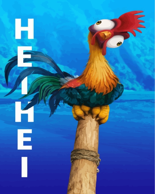 finalizing Hei Hei Moana artwork