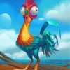 Hei Hei Moana Rooster Paint By Numbers