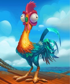 Hei Hei Moana Rooster Paint By Numbers