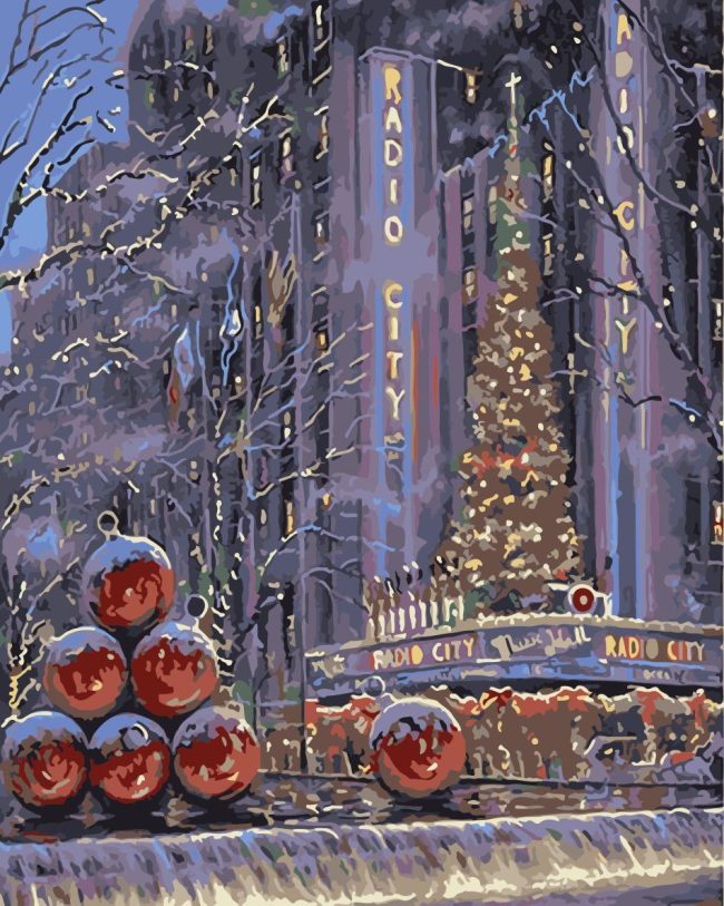 New York City Christmas Paint By Numbers