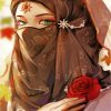 Anime Hijabi Girl Paint By Numbers