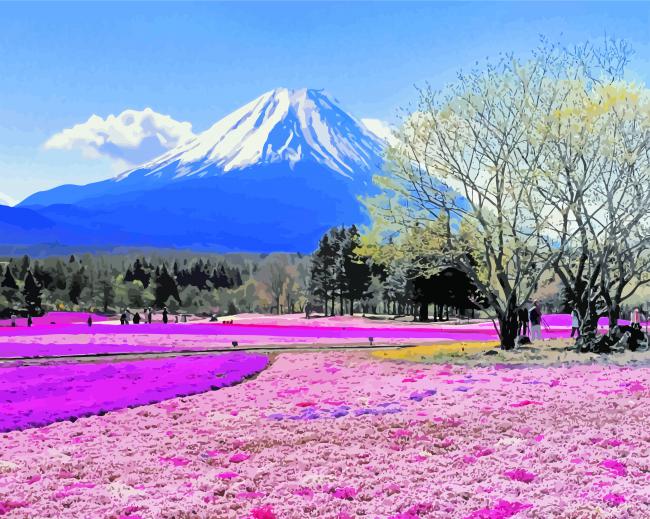 Finalizing Hokkaido Garden Scenes Painting