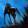 Midnight Blue Arabian Horse Paint By Numbers