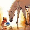 Horse And Boy Animations Paint By Numbers