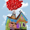 Up Balloon House Cartoon Paint By Numbers