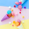 Colorful Ice Cream Cones Paint By Numbers