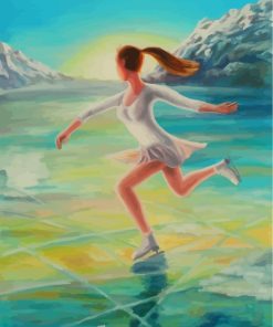 Girls Ice Skater Paint By Numbers