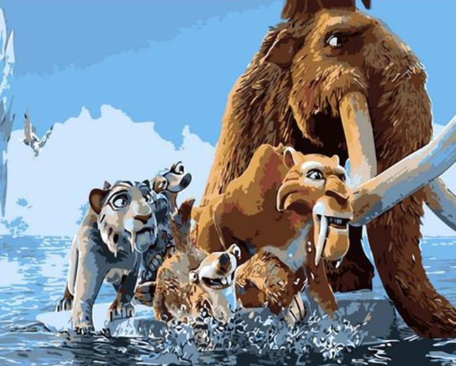 Ice Age Animation Paint By Numbers