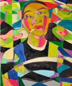 Illusion Smoking Woman Art Paint By Numbers