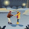 Romantic Ice Skaters Paint By Numbers