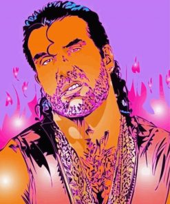 Scott Hall Wrestling Icon Paint By Numbers
