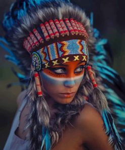 Indigenous Girl Art Paint By Numbers