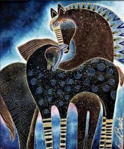 Laurel Burch Indigo Horses Paint By Numbers