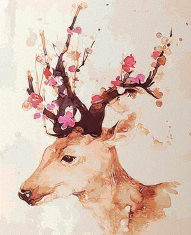 Deer Antlers Paint By Numbers