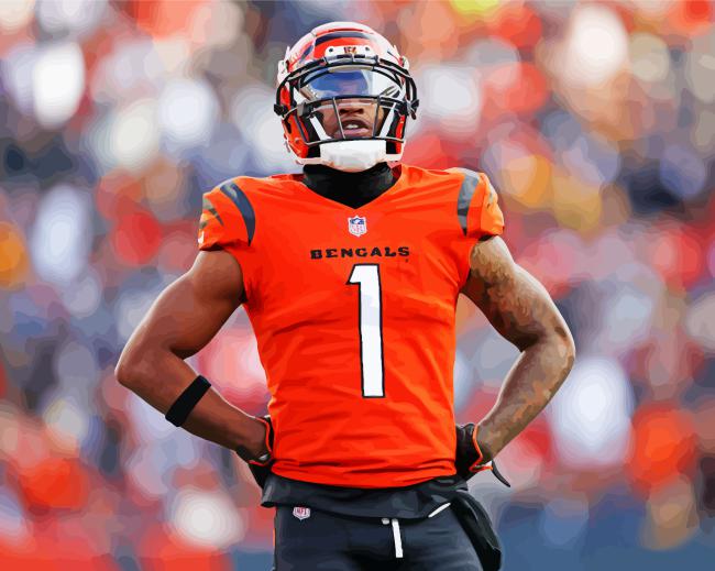 Finalizing the Ja Marr Chase artwork