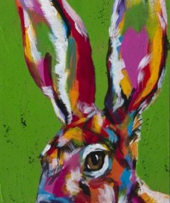 Colorful Jackrabbit Paint By Numbers