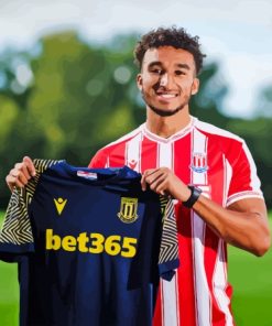 Jacob Brown Football Star Paint By Numbers