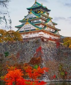 Osaka Castle Japan Paint By Numbers
