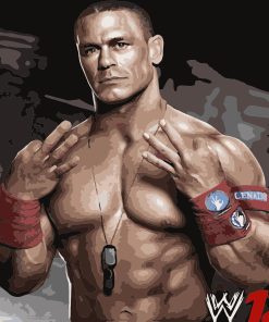 John Cena Wrestling Paint By Numbers