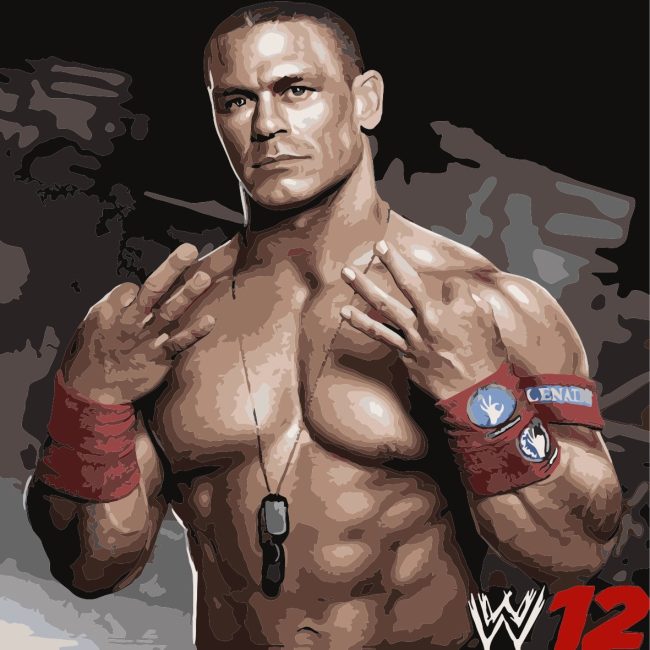 John Cena Wrestling Paint By Numbers