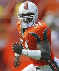 Jonathan Vilma Football Star Paint By Numbers