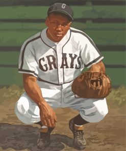 Josh Gibson Baseball Paint By Numbers
