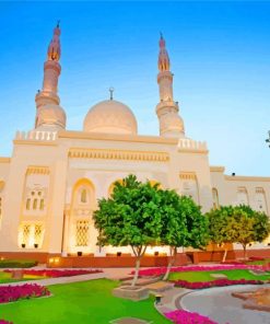Jumeirah Mosque Cityscape Paint By Numbers