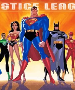 Justice League Heroes Paint By Numbers