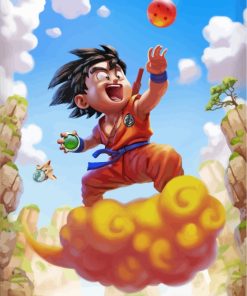 Kid Goku Animation Paint By Numbers