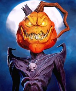 King Pumpkin Halloween Paint By Numbers
