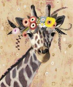 Klimt Giraffe Wildlife Paint By Numbers
