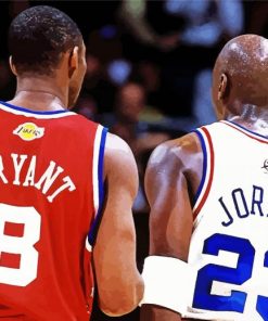 Kobe and Michael Basketball Paint By Numbers