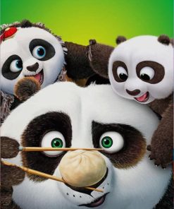 Kung Fu Panda Cartoon Fun Paint By Numbers