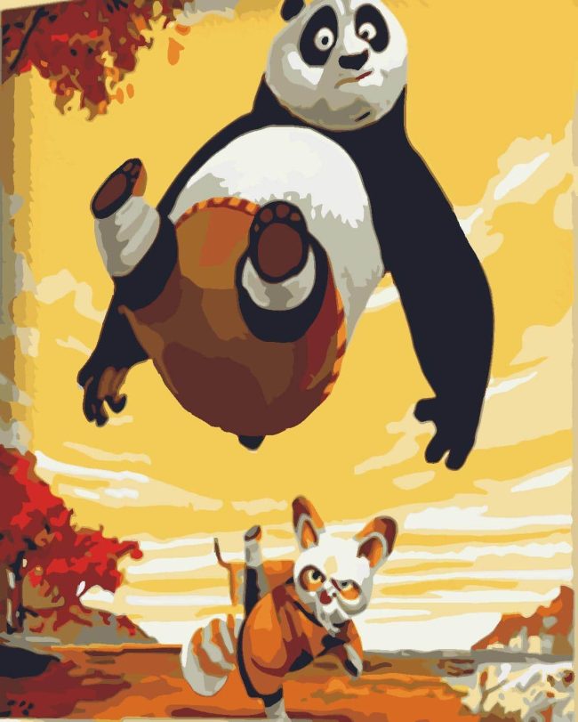 Kung Fu Panda Adventure Paint By Numbers