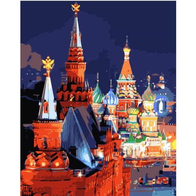 Moscow Cityscape Paint By Numbers