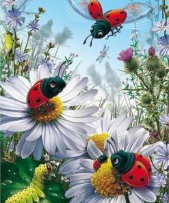 Colorful Ladybugs Paint By Numbers