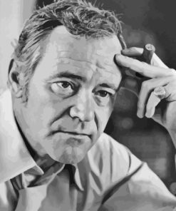 Jack Lemmon Black and White Paint By Numbers