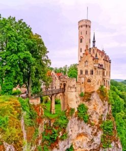 Historic Lichtenstein Castle Germany Paint By Numbers